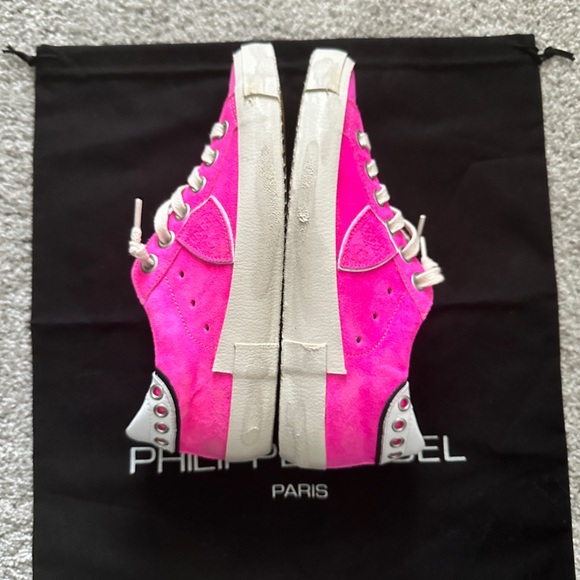 Philippe Model PRSX Tennis Women Sneakers Fuschia size 36 brand new - Picture 6 of 9